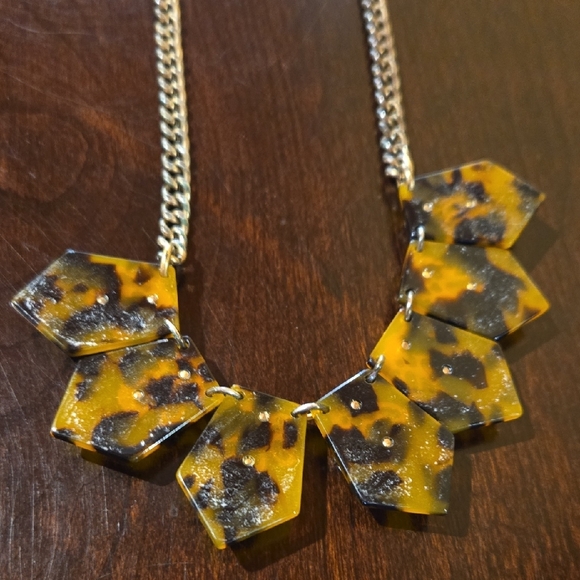 J. Crew Tortoiseshell and Crystal Necklace - Picture 7 of 8
